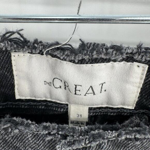 The Great jeans womens 31 black slouch taper high rise baggy loose relaxed work - Picture 6 of 9